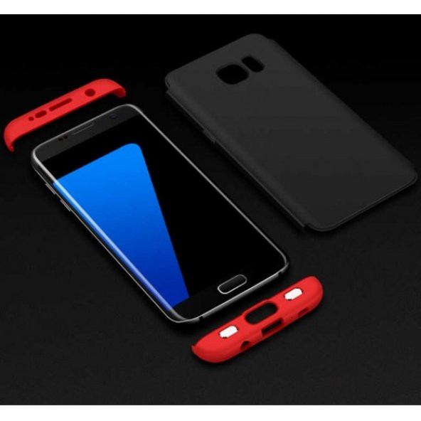 Samsung Galaxy S7 Edge Kılıf 360 Derece Tam Korumalı 3 Parçalı Ultra İnce Mat Kapak - 12