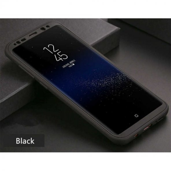 Samsung Galaxy S8 Plus Kılıf 360 Derece Tam Koruma Parlak Silikon Kapak - 1