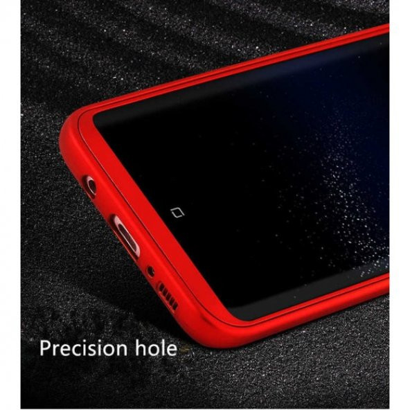 Samsung Galaxy S8 Plus Kılıf 360 Derece Tam Koruma Parlak Silikon Kapak - 5