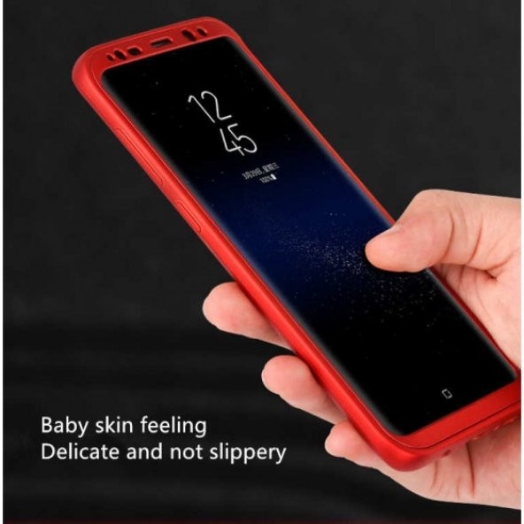 Samsung Galaxy S8 Plus Kılıf 360 Derece Tam Koruma Parlak Silikon Kapak - 6
