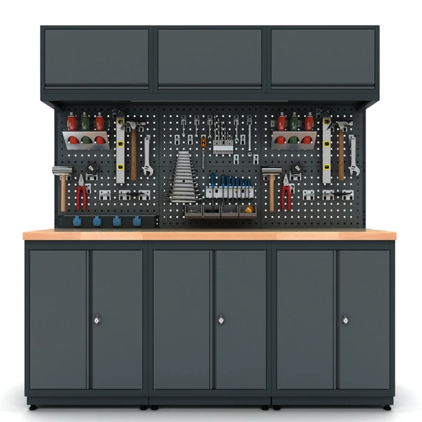 1.8 Metre Modüler Çalışma Tezgahı İE.36.18.07 - 3