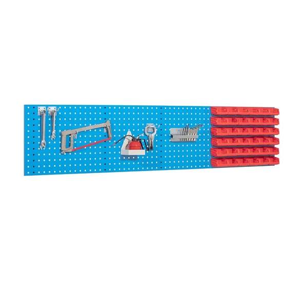 Kutulu Alet Asma Panosu 213x46 cm-Set2 İE.KAP.24.S2
