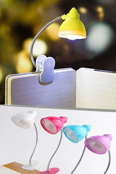 Masaüstü Klipsli Bükülebilir Kitap Okuma Led Işık - 2