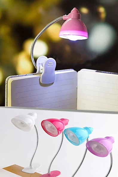 Masaüstü Klipsli Bükülebilir Kitap Okuma Led Işık - 4