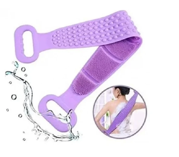 70 Cm Çift Taraflı Sırt Kesesi -silikon Duş Kesesi - Peeling Banyo Kesesi - 5