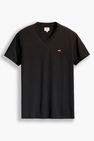 Levi's Minimalist V Yaka Kısa Kol Erkek T-Shirt - Günlük Stil - 3