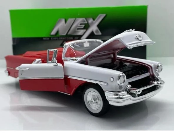 Welly Koleksiyon 1 / 24 1955 OLDSMOBİLE SÜPER 88 Model Metal Araba - 7