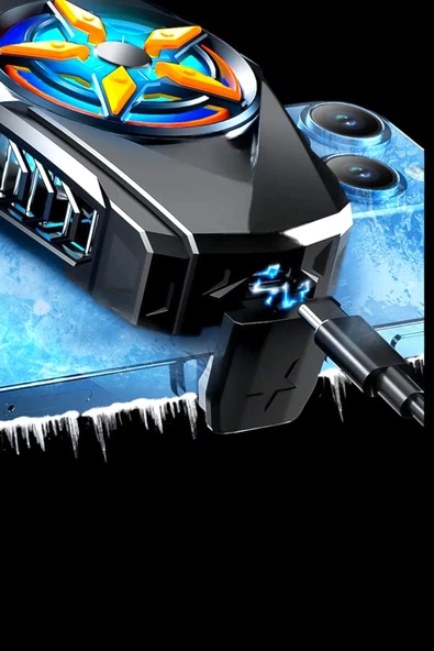 Fanlı Telefon Soğutucu Pervaneli Soğutma Fanı - Resim 4