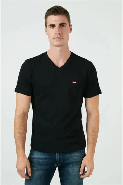 Levi's Minimalist V Yaka Kısa Kol Erkek T-Shirt - Günlük Stil