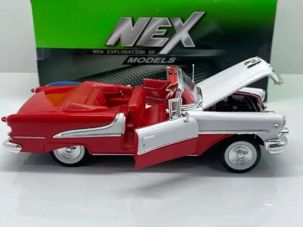 Welly Koleksiyon 1 / 24 1955 OLDSMOBİLE SÜPER 88 Model Metal Araba - 8