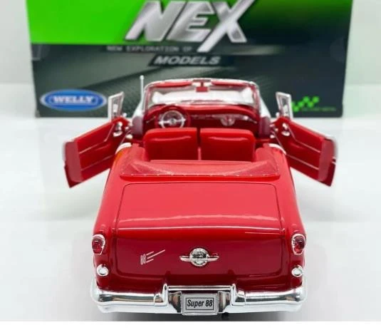 Welly Koleksiyon 1 / 24 1955 OLDSMOBİLE SÜPER 88 Model Metal Araba - 3