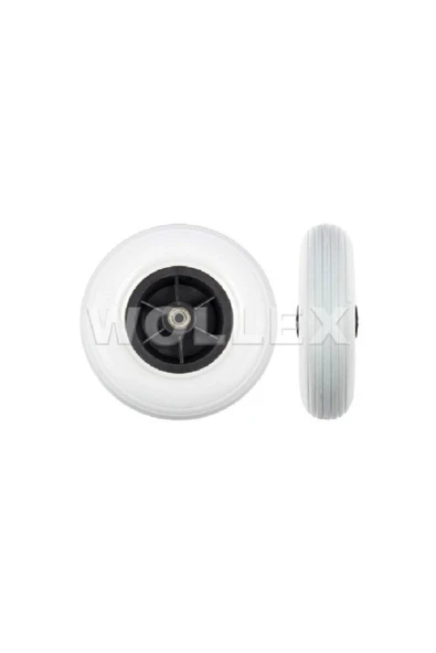 WOLLEX 200x50 Manuel Tekerekli Sandalye Jantlı Dolgu Ön Tekeri