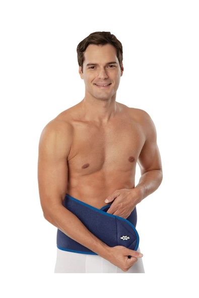 Variteks Unisex Mavi Elastik Bel Desteği Termal Sauna Kemer Neopren Korse Nexus 889 - 2