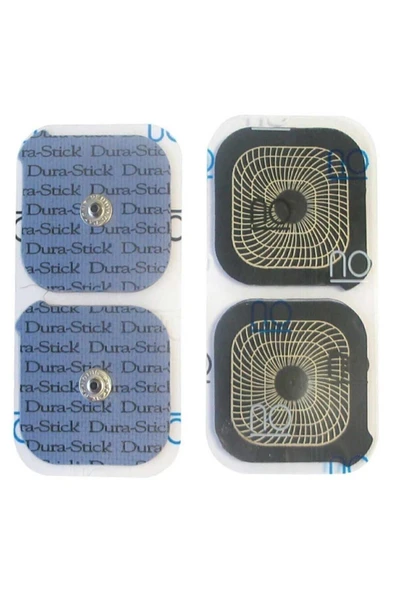 Dura Stick Compex Dura-stick 5x5cm Çıtçıtlı Dikdörtgen Tens Elektrod Pedi / 4 Lü Paket