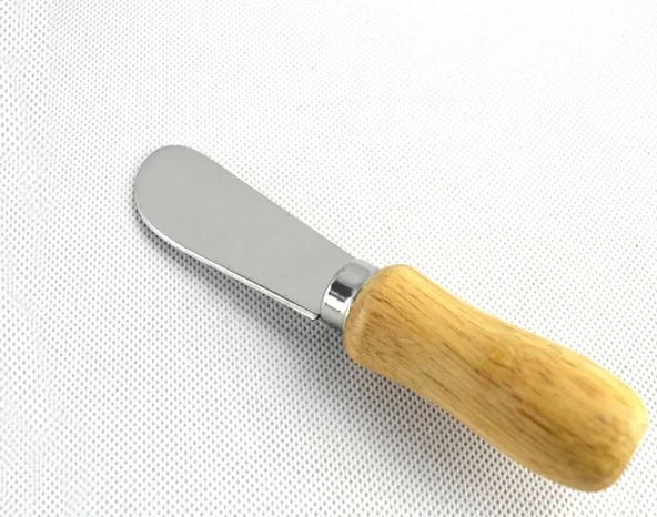Tereyağı Bıçağı - Mini Spatula Ahşap Saplı 6 Adet - 5
