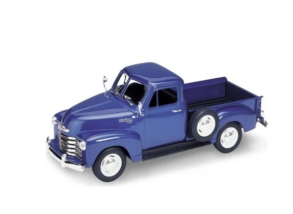 Welly Koleksiyon 1 / 24  1953 Chevrolet 3100 Pick Up Mavi Model Metal Araba - 6