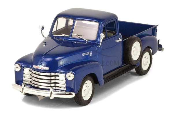Welly Koleksiyon 1 / 24  1953 Chevrolet 3100 Pick Up Mavi Model Metal Araba - 4