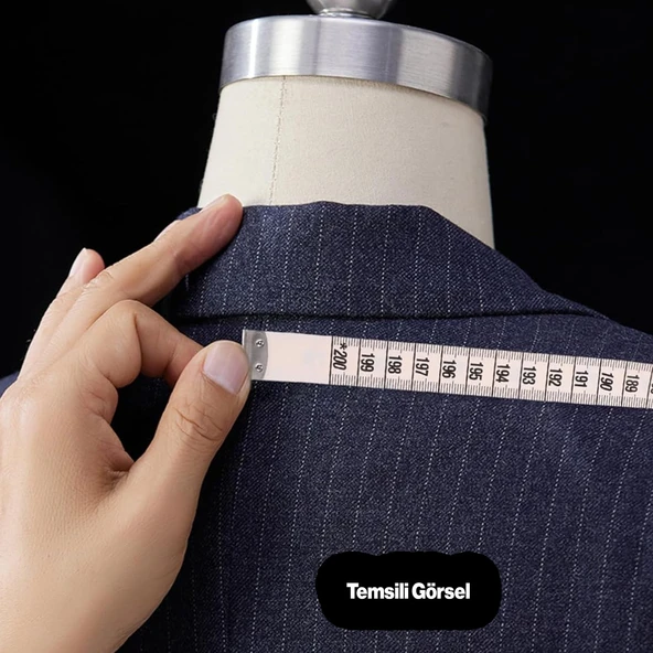 Mezura Yumuşak Şerit Terzi Metresi 1.5 Metre Renk Seçenekli PVC Diyetisyen Bel Ölçüm Bandı 1 Adet - 4