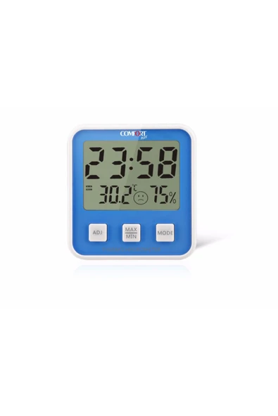Comfort Plus DM-658 Mavi Isı Nem Ölçer