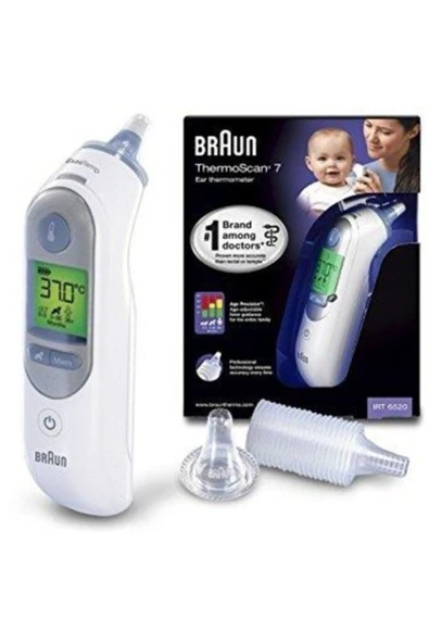 MEDİKALCİM Braun 6520 İrt Thermoscan 7 Braun Kulaktan Ateş Ölçer - 2