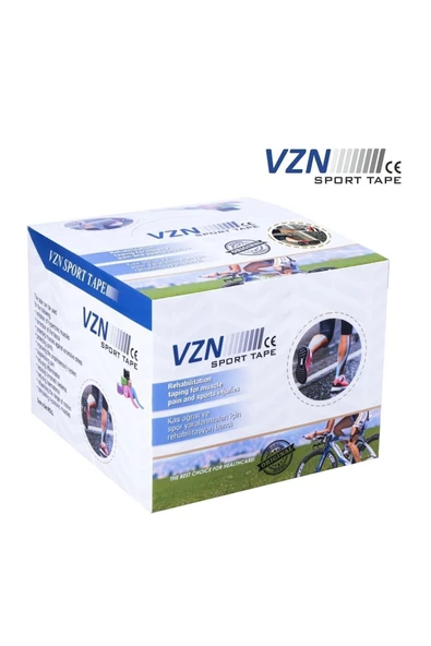 VZN medical equipment Sport Tape Pembe Renk Kinezyo Sporcu Bandı Ağrı Bandı 5 Metre X 5 Cm - 4