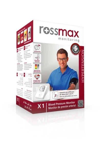 Rossmax X1 Otomatik Dijital Ekranlı Üst Koldan Ölçüm Tansiyon Aleti