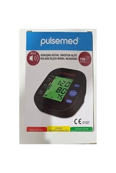 MEDİKALCİM Pulsemed BSX583 Konuşan Dijital Tansiyon Aleti