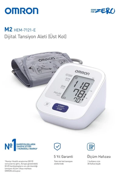 MEDİKALCİM Omron M2 Intellisense Hafızalı Compact Aleti - Resim 2