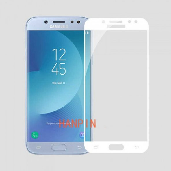 Samsung Galaxy J530 Pro Ekranı Tam Kaplayan Düz Cam Ekran Koruyucu