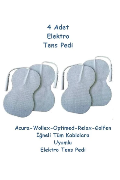MEDİKALCİM 4 Adet Tens Pedi Acura Relax Nordmende Tüm Cihazlarla Uyumlu - 2