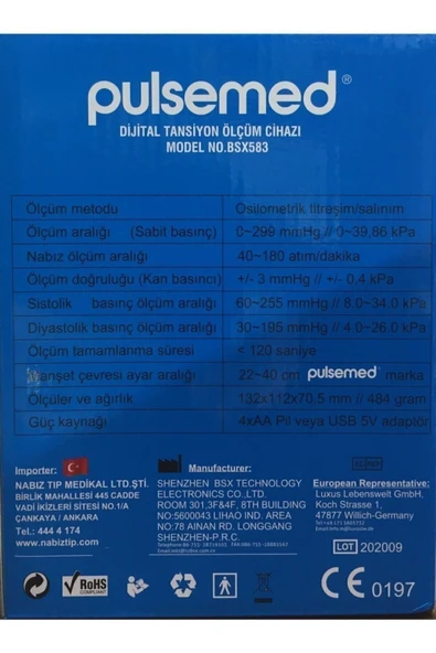 MEDİKALCİM Dijital Türkçe Konuşan Koldan Tansiyon Ölçüm Cihazı - Resim 2