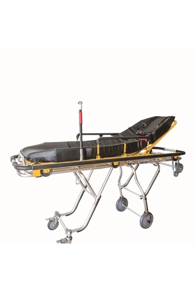 MEDİKALCİM Comfort Plus Ambulans Sedyesi Siyah Döşemeli ürün görseli