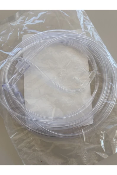 SALMED Oksijen Kanülü 2 METRE Silikonlu Nazal Kanül Yetişkin - 2