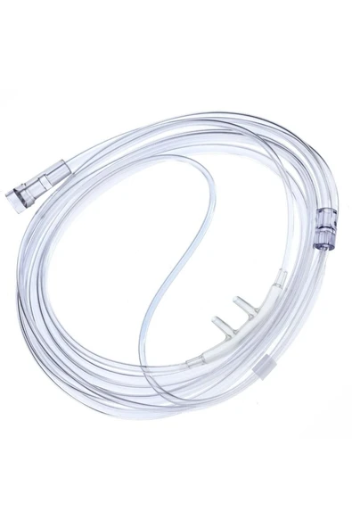 MEDİKALCİM Silikon Nazal Oksijen Kanülü 2 Metre (BURUN ACITMAZ) 2 Adet ürün görseli