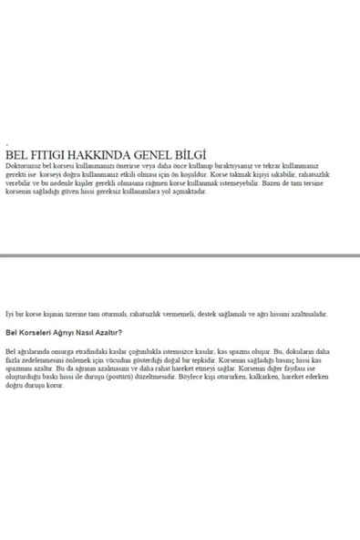 medikaltec Lumbosakral Çelik Balenli Bel Fıtık Korsesi Bel Düzleşmesi Bel Kayması Çelik Destekli Demirli Kuşak - Resim 7