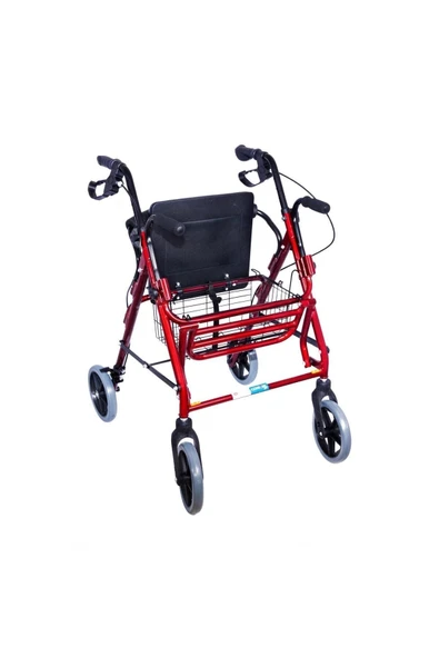 MEDİKALCİM Dm9146 Ayak Pedallı Alüminyum Rolatör (tekerlekli Sandalye Gibi Kullanma Imkanı) - 3
