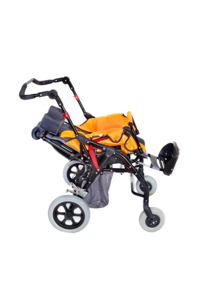 MEDİKALCİM Comfort Plus DM-8001 BUGGY 40 cm Turuncu Engelli Puseti - Resim 4