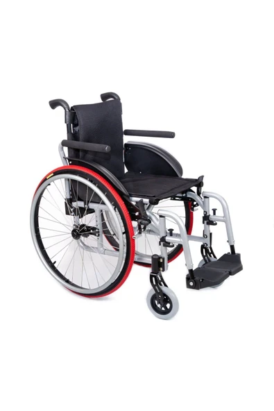 MEDİKALCİM Comfort Plus DM-315 Active Hafif Manuel Alüminyum Tekerlekli Sandalye (Oturma Genişliği 40cm) - Resim 2