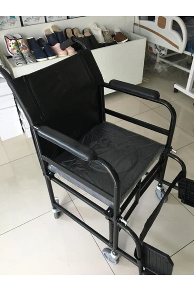 MEDİKALCİM Tuvaletli Katlanabilir Lazımlıklı Araba