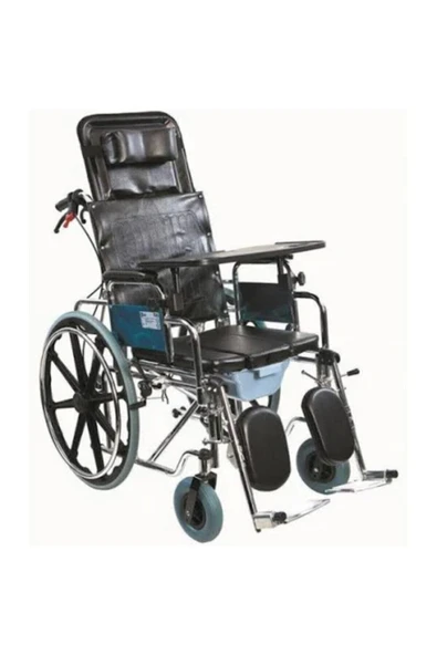 MEDİKALCİM Tuvalet Özellikli Banyo Tekerlekli Sandalyesi ürün görseli