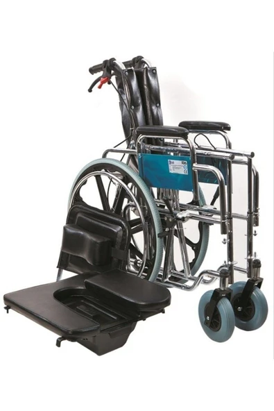 MEDİKALCİM Yemek Masalı Golfi-4 G 124 Multi-fonksiyonel Tekerlekli Sandalye - Resim 4