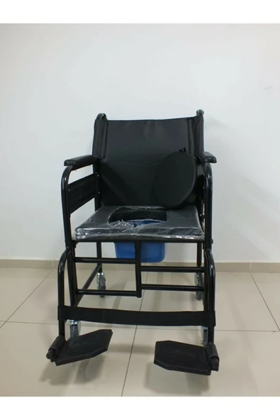 Luaviaa Tuvalet Özellikli Kolları Açılır Ev Tipi Tekerlekli Sandalye ürün görseli
