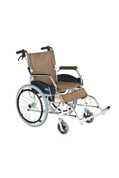 MEDİKALCİM Refakaatci Frenli Comfort Alüminyum Tekerlekli Sandalye