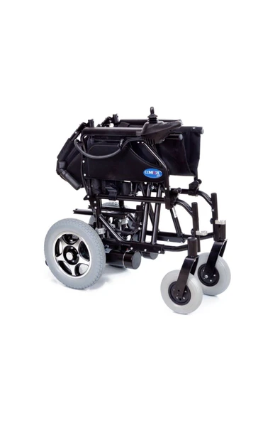 MEDİKALCİM Escape LX Akülü Tekerlekli Sandalye Bordo - Resim 4