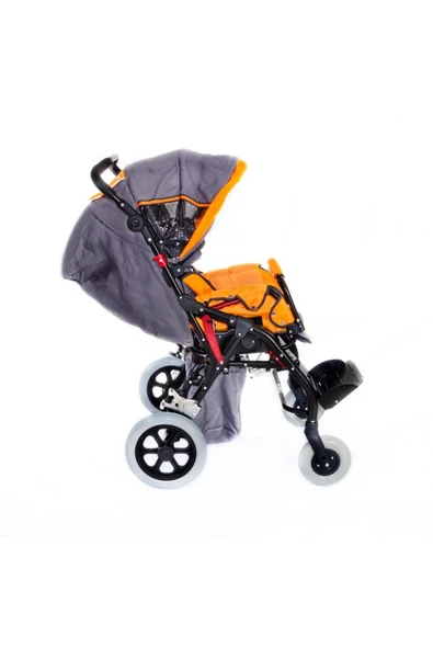 MEDİKALCİM Comfort Plus DM-8001 BUGGY 40 cm Turuncu Engelli Puseti - Resim 2