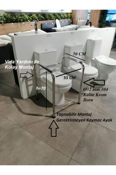 teknotrust Portatif Taşınabilir Yaşlı Engelli Hamile Tutunma Barı ürün görseli