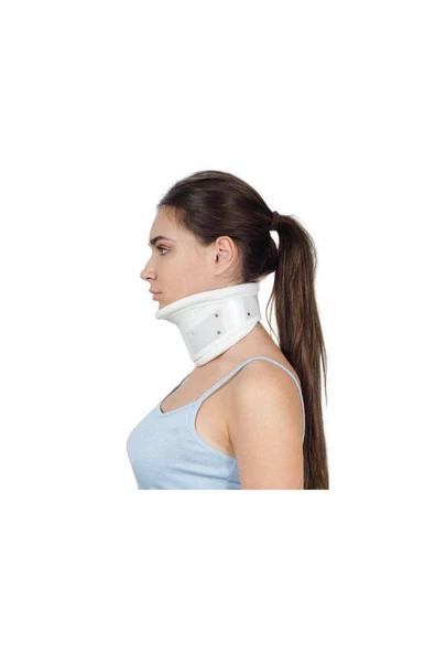 MEDİKALCİM Derili Çenelikli Boyunluk Boyun Korsesi MEDİUM - Resim 2