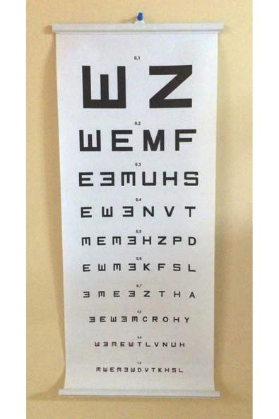 medikaltec Göz Eşeli Işıksız - Snellen Eşeli - Karton ürün görseli