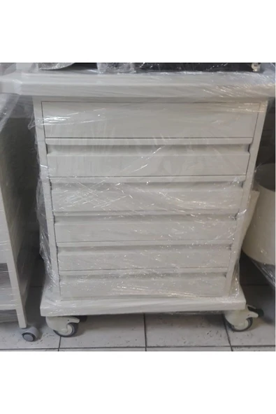 MEDİKALCİM E-260 Acil Pansuman Arabası Beş Çekmeceli