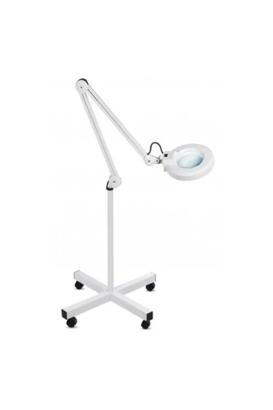 MEDİKALCİM Ayaklı Tekerlekli Loop Led Işıklı Büyüteç 2023 Model 120 Led'li 5x ürün görseli